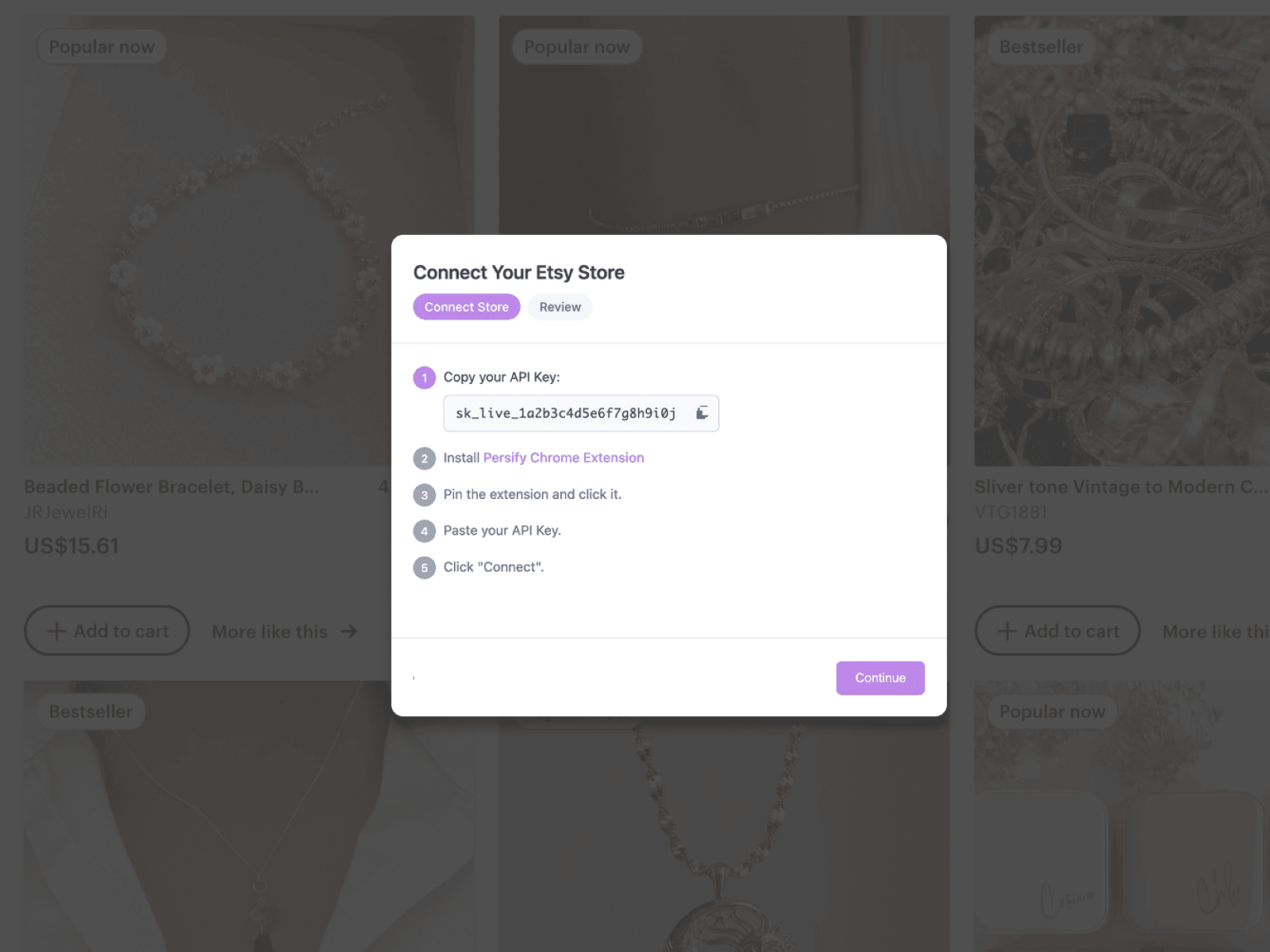 How to setup Persify step 1